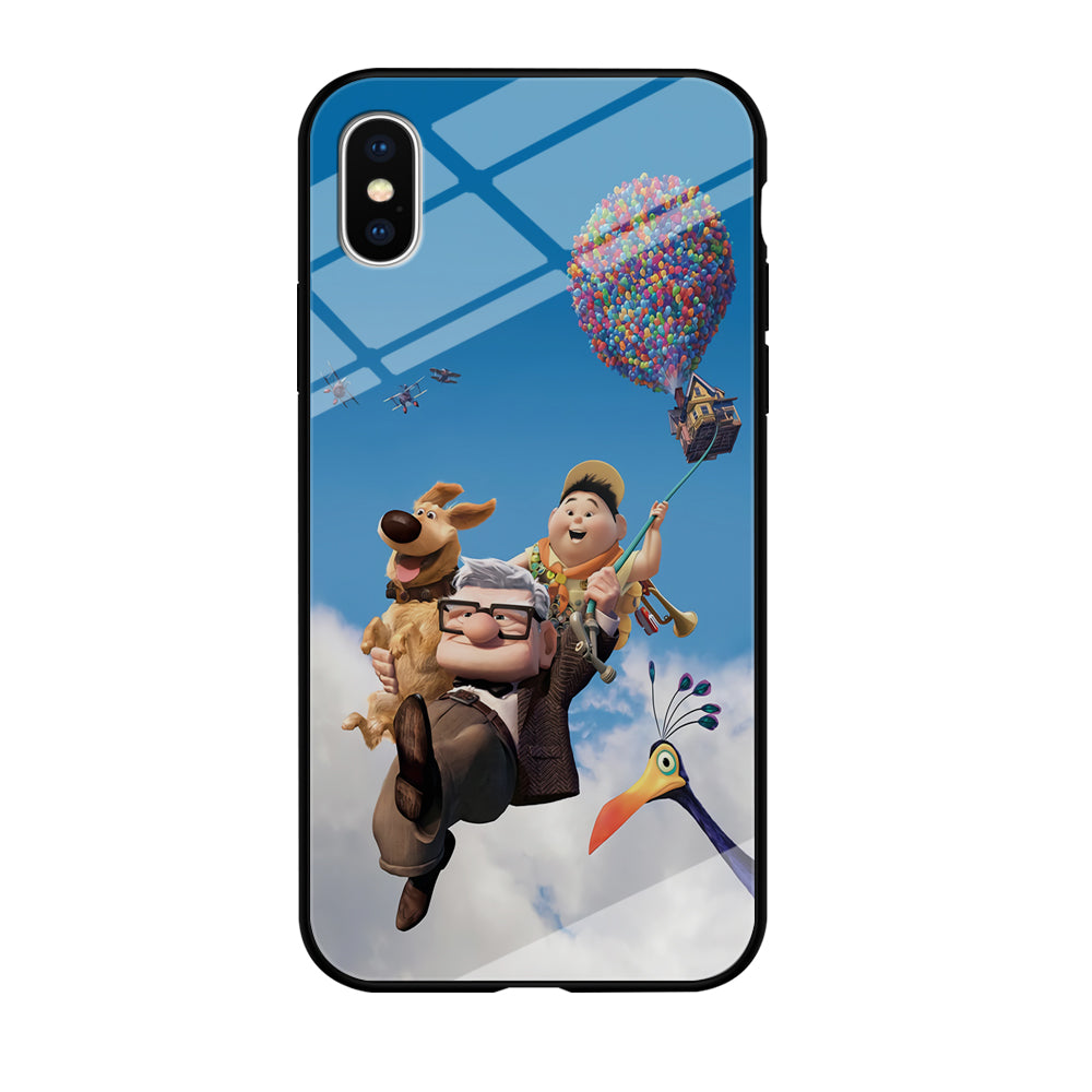 UP Fly in The Sky iPhone Xs Case-Phone Case-Tempered Glass Case-Altracase