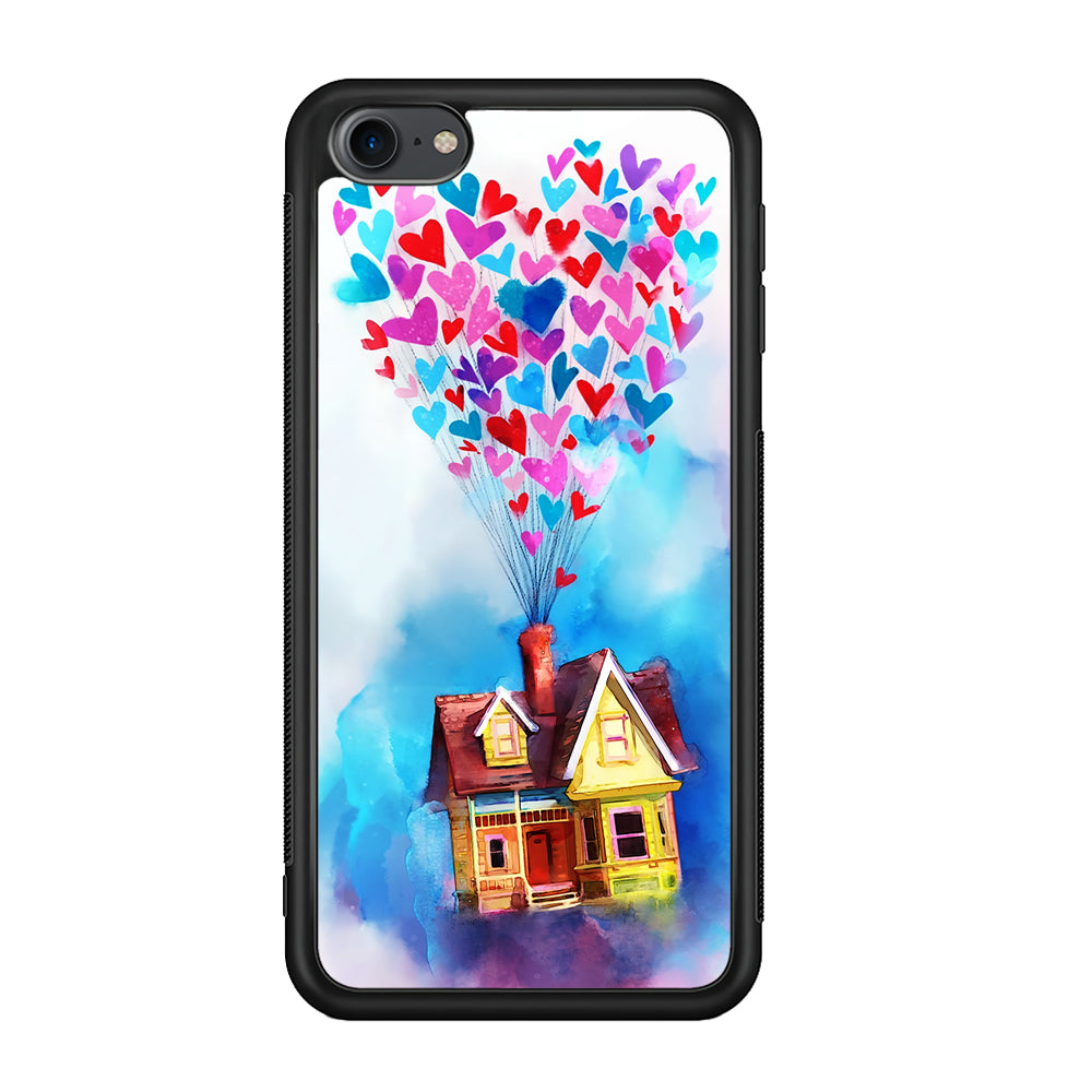 UP Flying House Painting iPod Touch 6 Case-Phone Case-Rubber White (2D Case)-Altracase