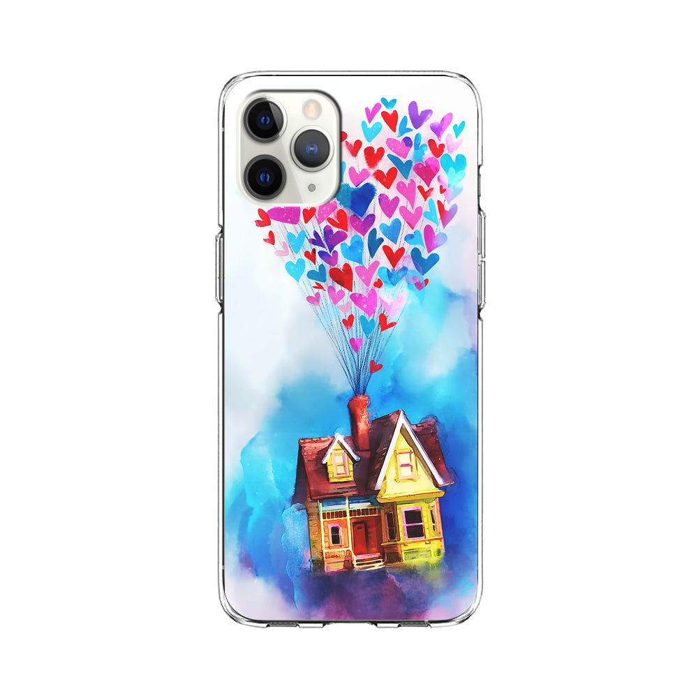 UP Flying House Painting iPhone 11 Pro Case-Phone Case-Clear Soft Case-Altracase