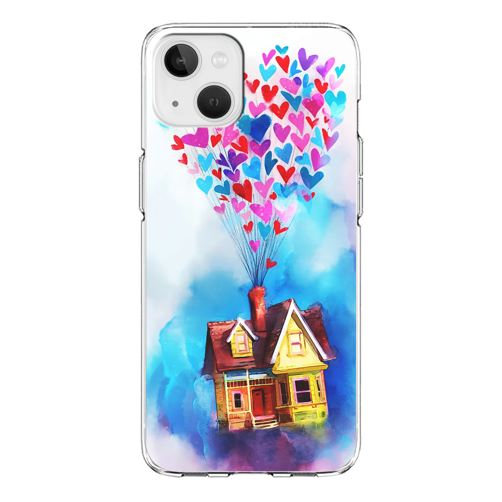 UP Flying House Painting iPhone 15 Plus Case-Phone Case-Clear Soft Case-Altracase