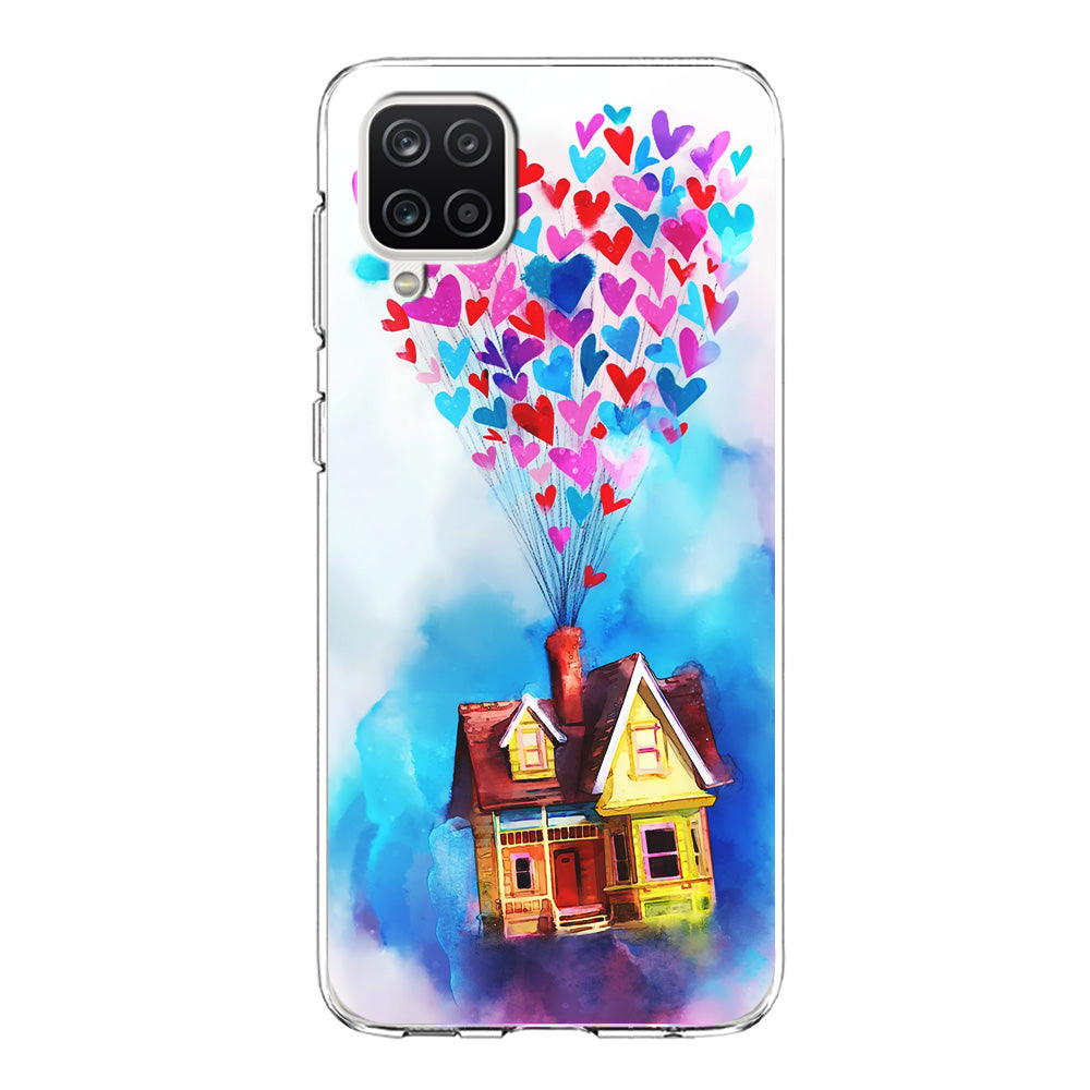 UP Flying House Painting Samsung Galaxy A12 Case-Phone Case-Clear Soft Case-Altracase