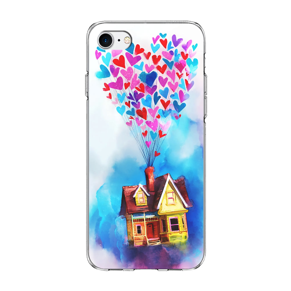 UP Flying House Painting iPhone SE 2020 Case-Phone Case-Clear Soft Case-Altracase