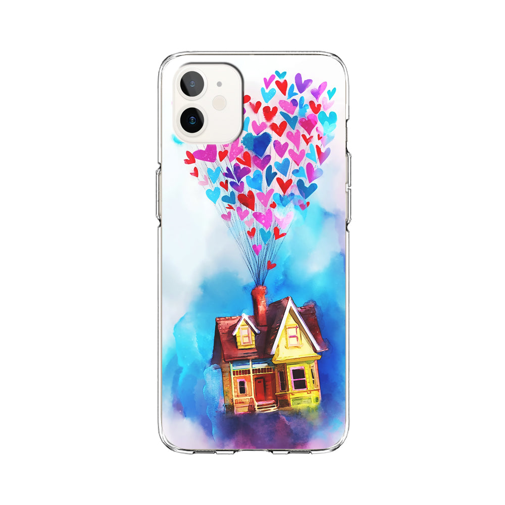 UP Flying House Painting iPhone 12 Case-Phone Case-Clear Soft Case-Altracase