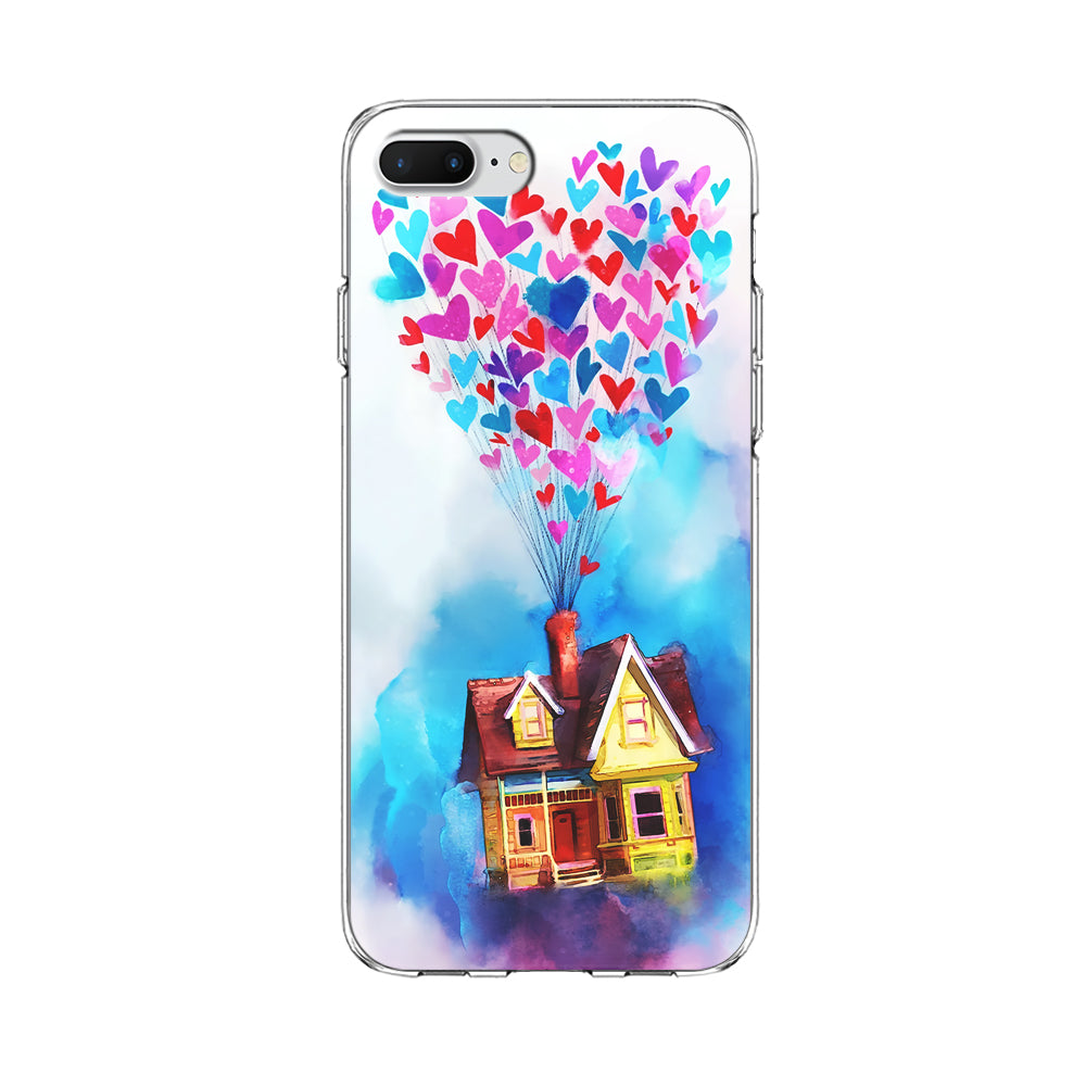 UP Flying House Painting iPhone 8 Plus Case-Phone Case-Clear Soft Case-Altracase