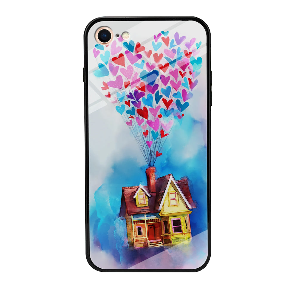 UP Flying House Painting iPhone SE 2020 Case-Phone Case-Tempered Glass Case-Altracase