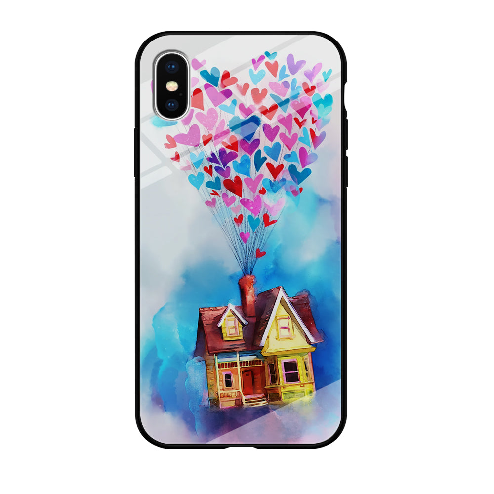 UP Flying House Painting iPhone Xs Case-Phone Case-Tempered Glass Case-Altracase