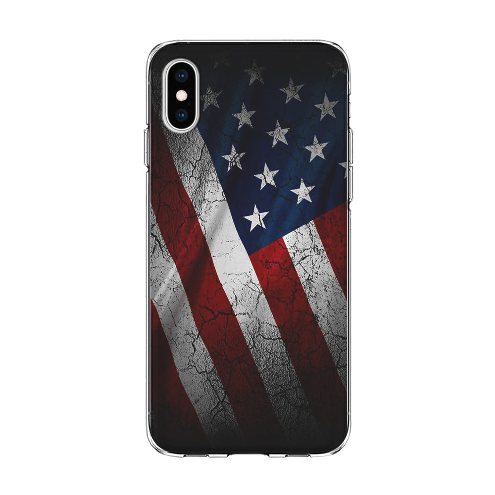 USA Flag 001 iPhone Xs Case-Phone Case-Clear Soft Case-Altracase