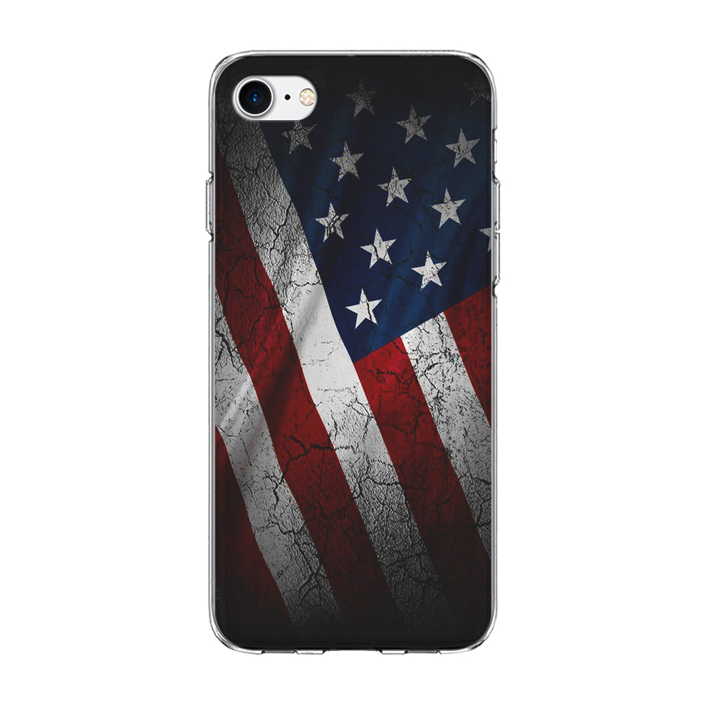 USA Flag 001 iPhone 8 Case-Phone Case-Clear Soft Case-Altracase