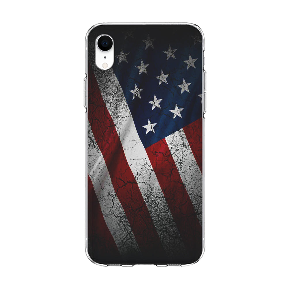 USA Flag 001 iPhone XR Case-Phone Case-Clear Soft Case-Altracase