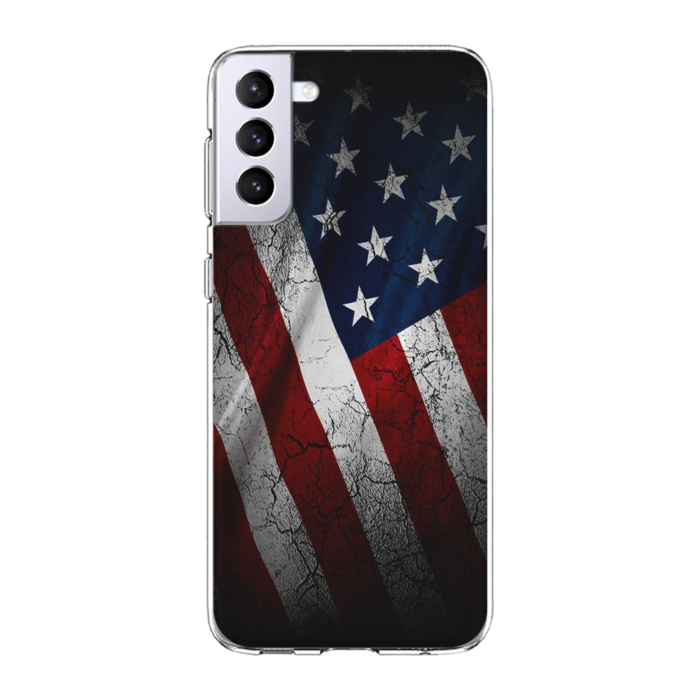 USA Flag 001 Samsung Galaxy S24 Case-Phone Case-Clear Soft Case-Altracase