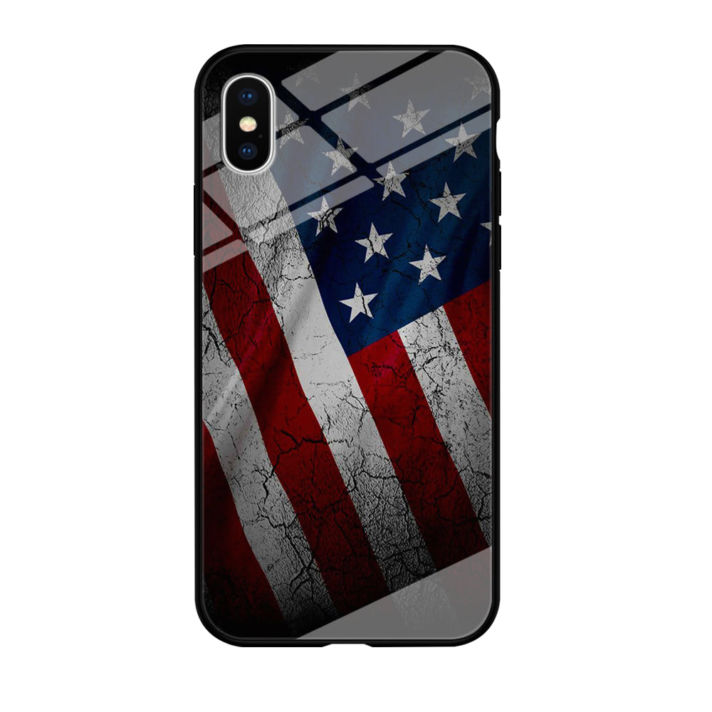USA Flag 001 iPhone Xs Case-Phone Case-Tempered Glass Case-Altracase