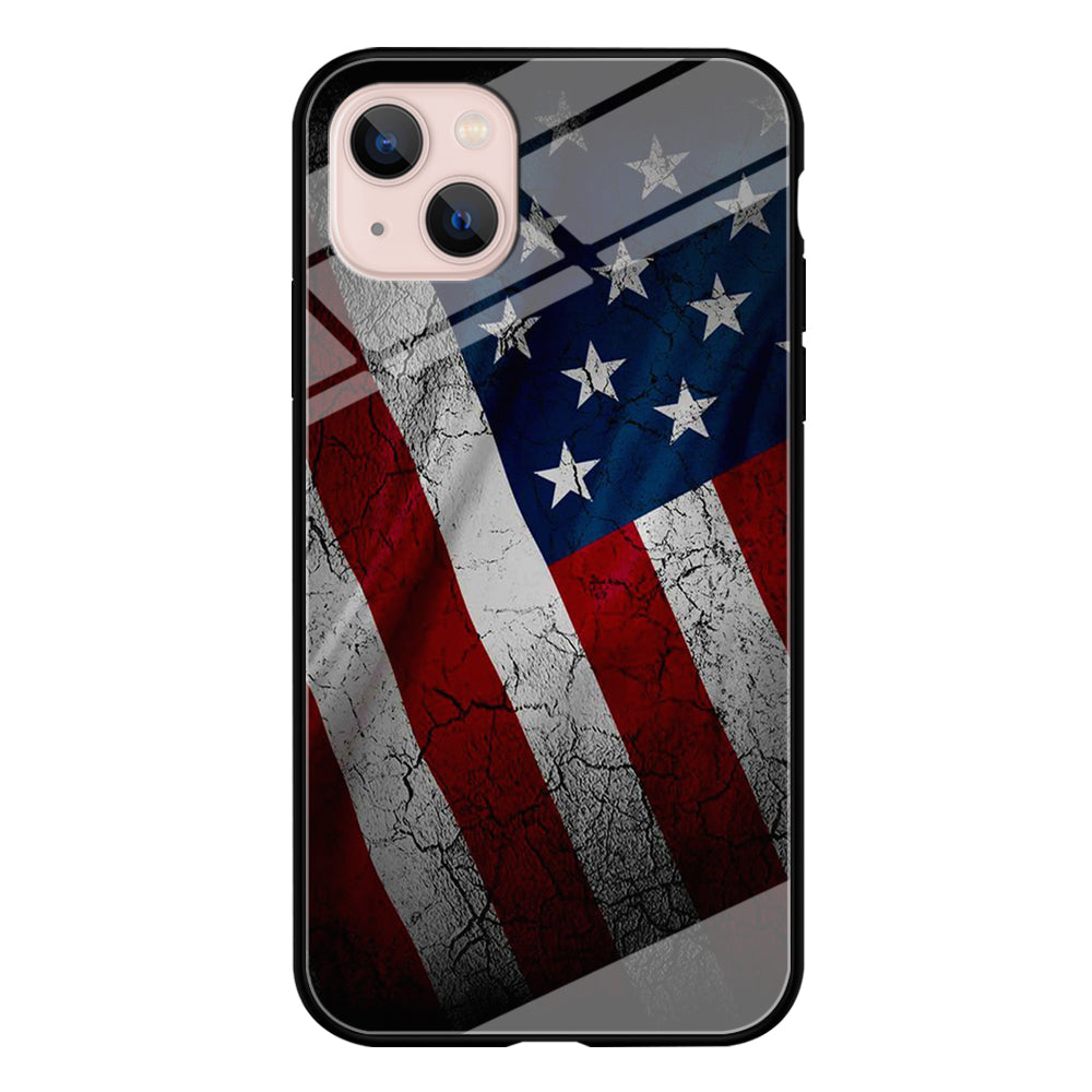 USA Flag 001 iPhone 13 Case-Phone Case-Tempered Glass Case-Altracase
