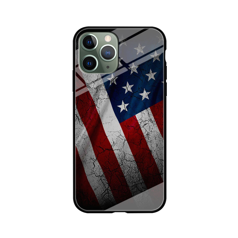 USA Flag 001 iPhone 11 Pro Max Case-Phone Case-Tempered Glass Case-Altracase