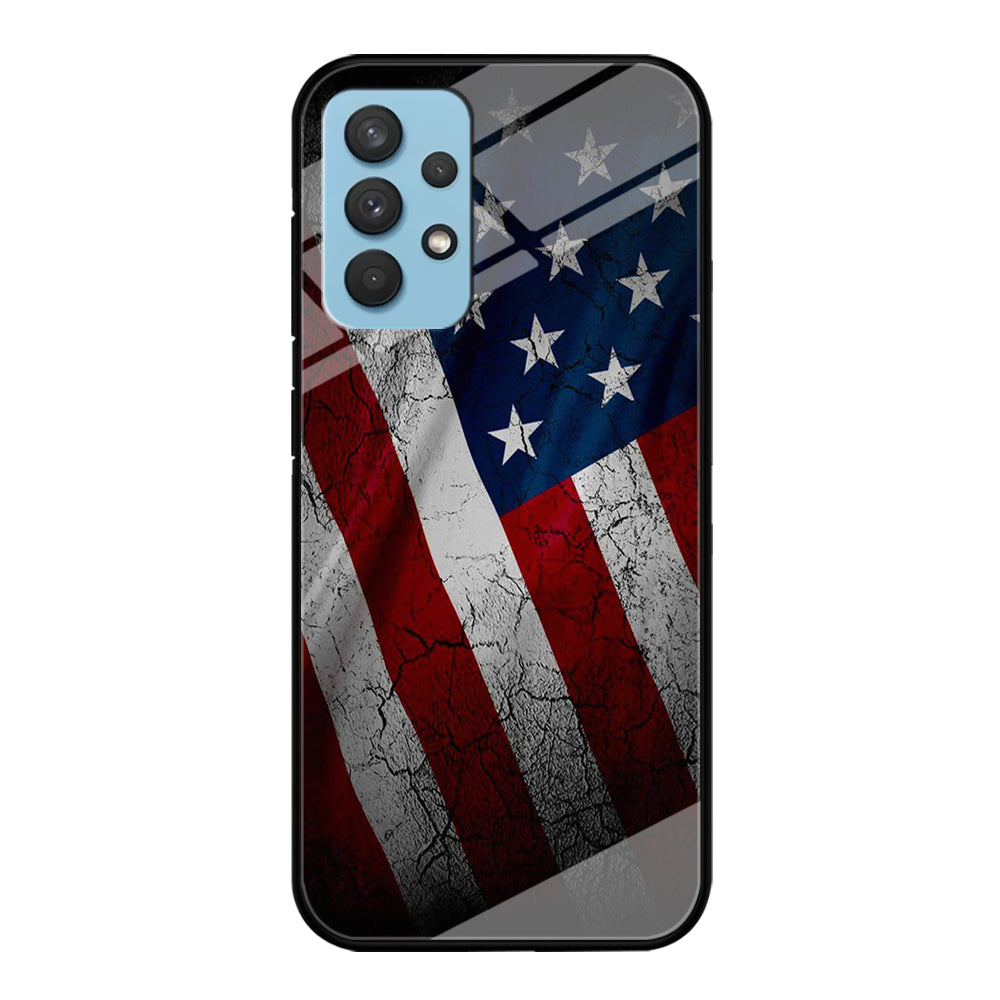 USA Flag 001 Samsung Galaxy A32 Case-Phone Case-Tempered Glass Case-Altracase