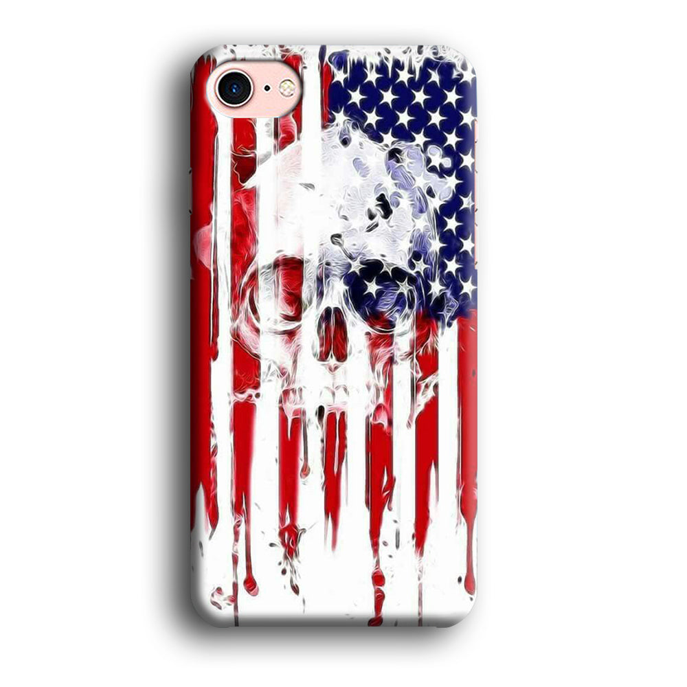 USA Flag Skull iPhone SE 2020 Case-Phone Case-3D Case-Altracase