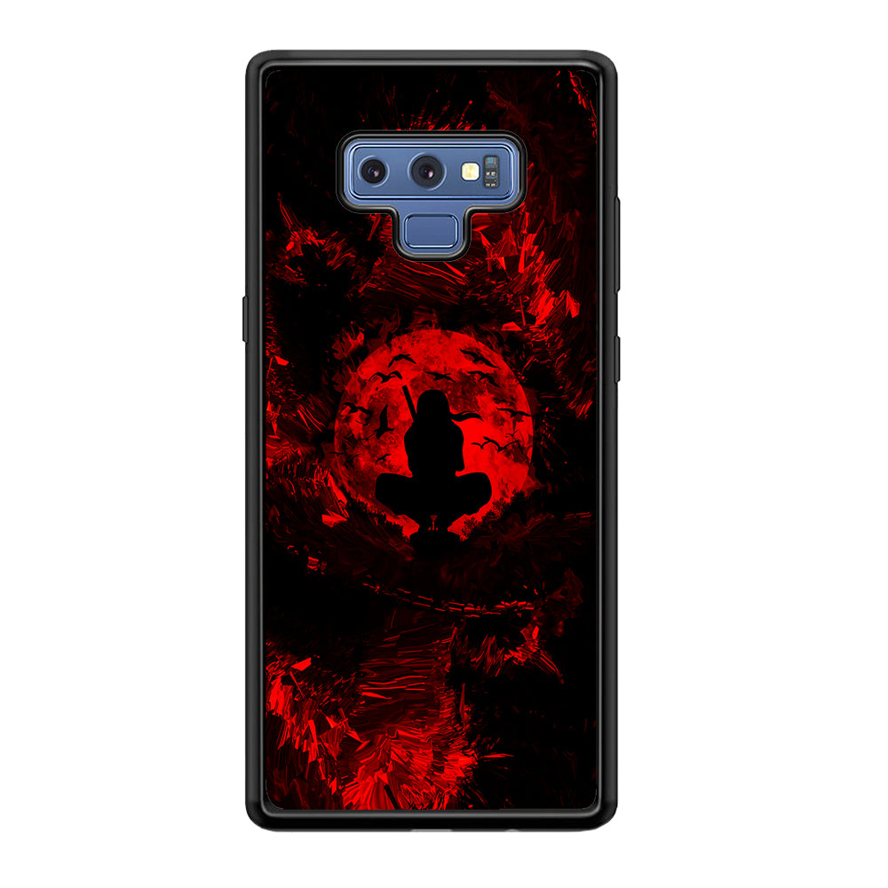 Uchiha Itachi Silhouette Samsung Galaxy Note 9 Case-Phone Case-Tempered Glass Case-Altracase