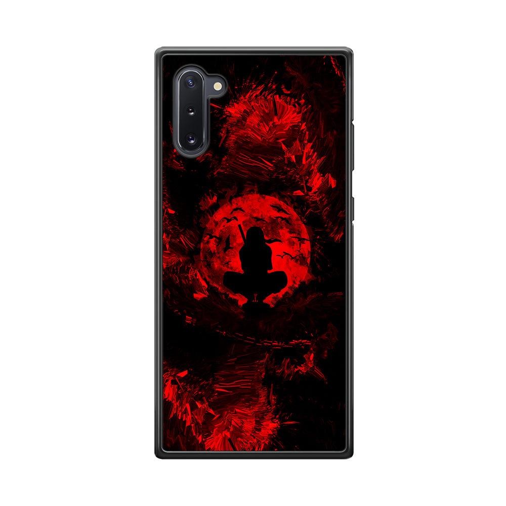 Uchiha Itachi Silhouette Samsung Galaxy Note 10 Case-Phone Case-Rubber Black (2D Case)-Altracase