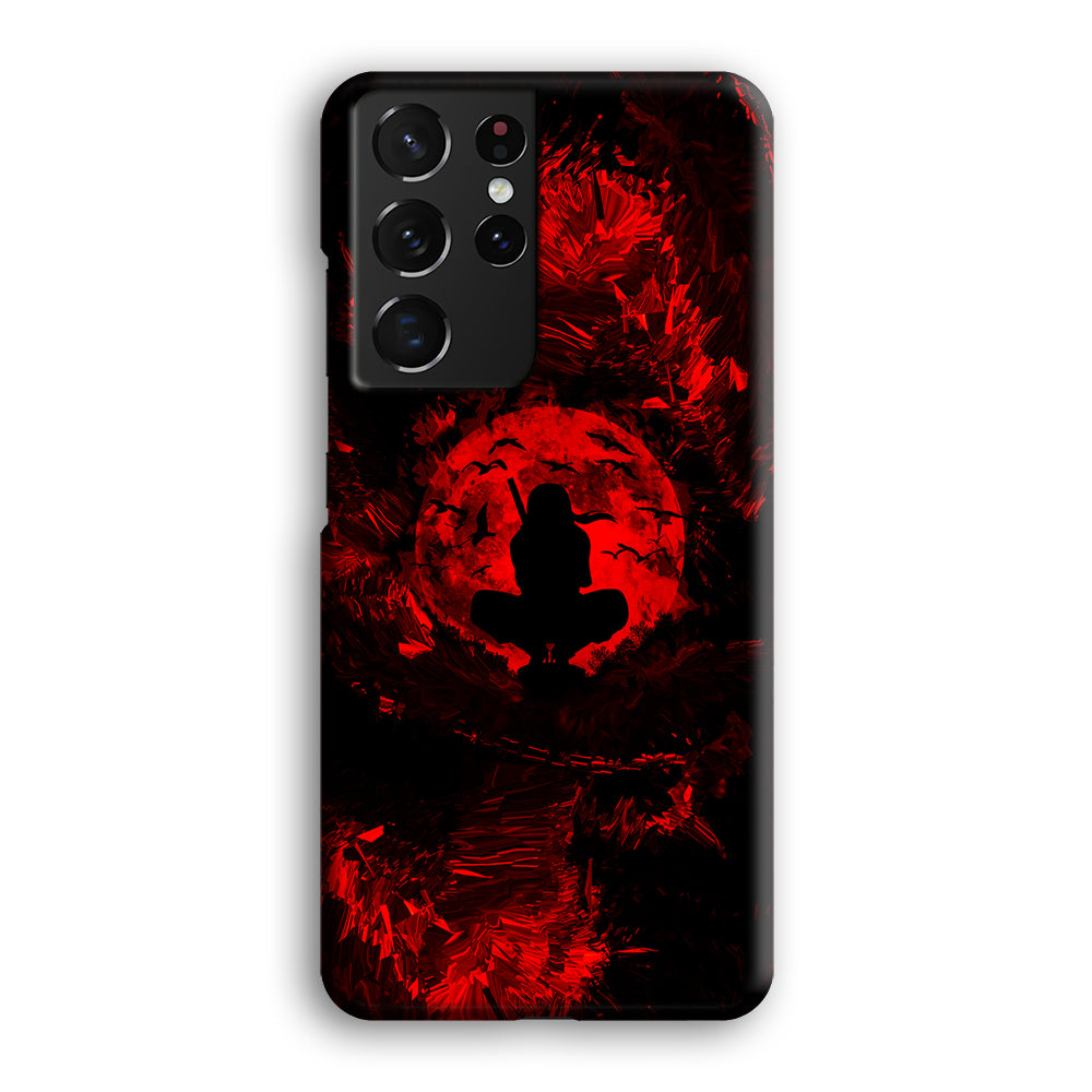 Uchiha Itachi Silhouette Samsung Galaxy S21 Ultra Case-Phone Case-3D Case-Altracase