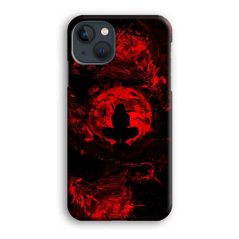 Uchiha Itachi Silhouette iPhone 13 Mini Case-Phone Case-3D Case-Altracase