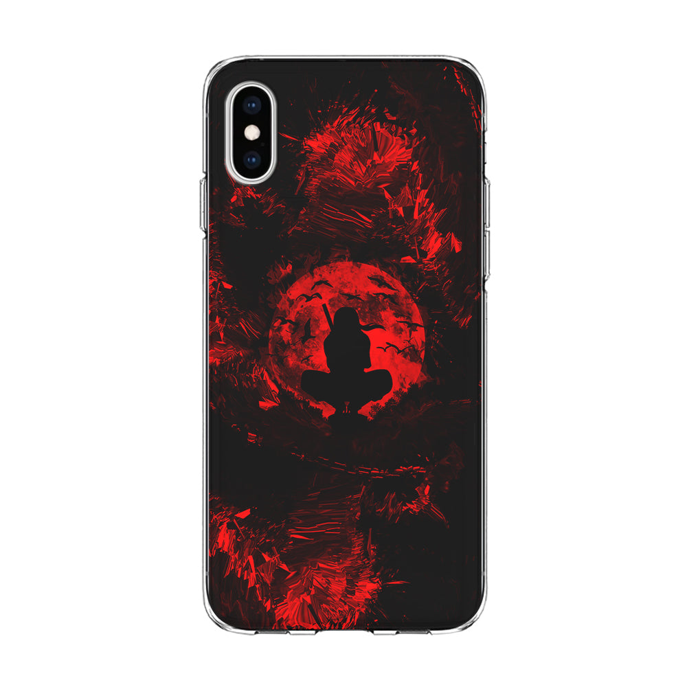 Uchiha Itachi Silhouette iPhone Xs Case-Phone Case-Clear Soft Case-Altracase