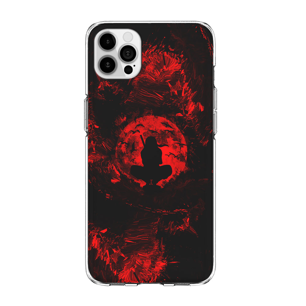 Uchiha Itachi Silhouette iPhone 15 Pro Case-Phone Case-Clear Soft Case-Altracase