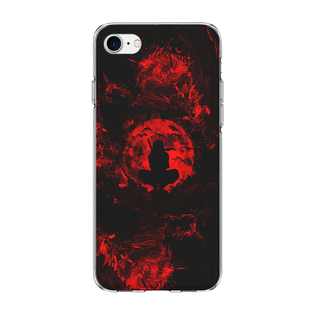 Uchiha Itachi Silhouette iPhone SE 2020 Case-Phone Case-Clear Soft Case-Altracase