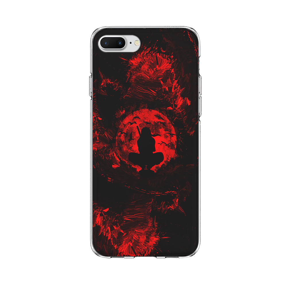 Uchiha Itachi Silhouette iPhone 8 Plus Case-Phone Case-Clear Soft Case-Altracase