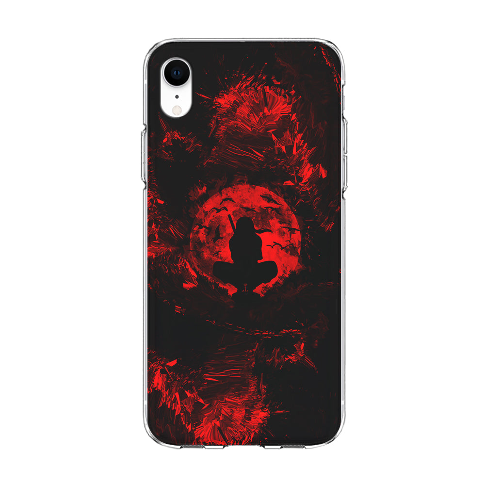 Uchiha Itachi Silhouette iPhone XR Case-Phone Case-Clear Soft Case-Altracase