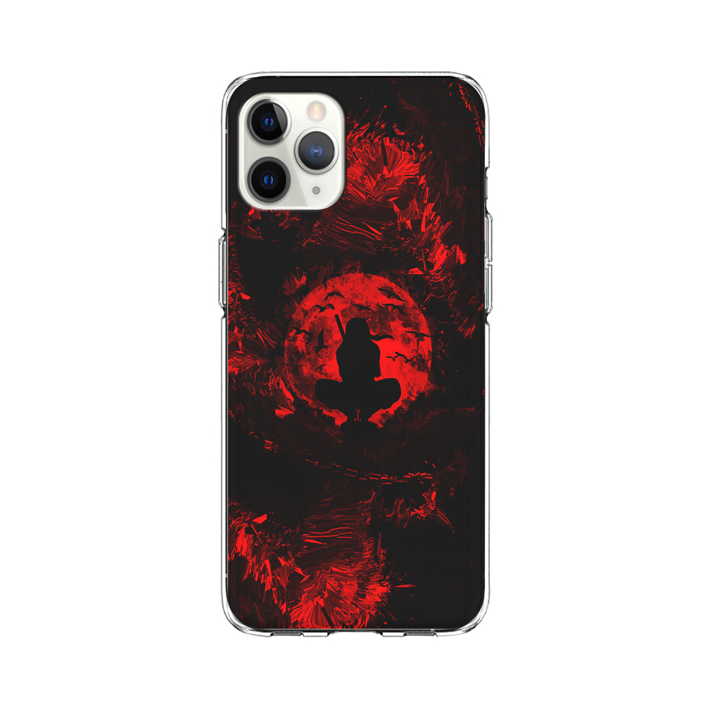 Uchiha Itachi Silhouette iPhone 11 Pro Max Case-Phone Case-Clear Soft Case-Altracase