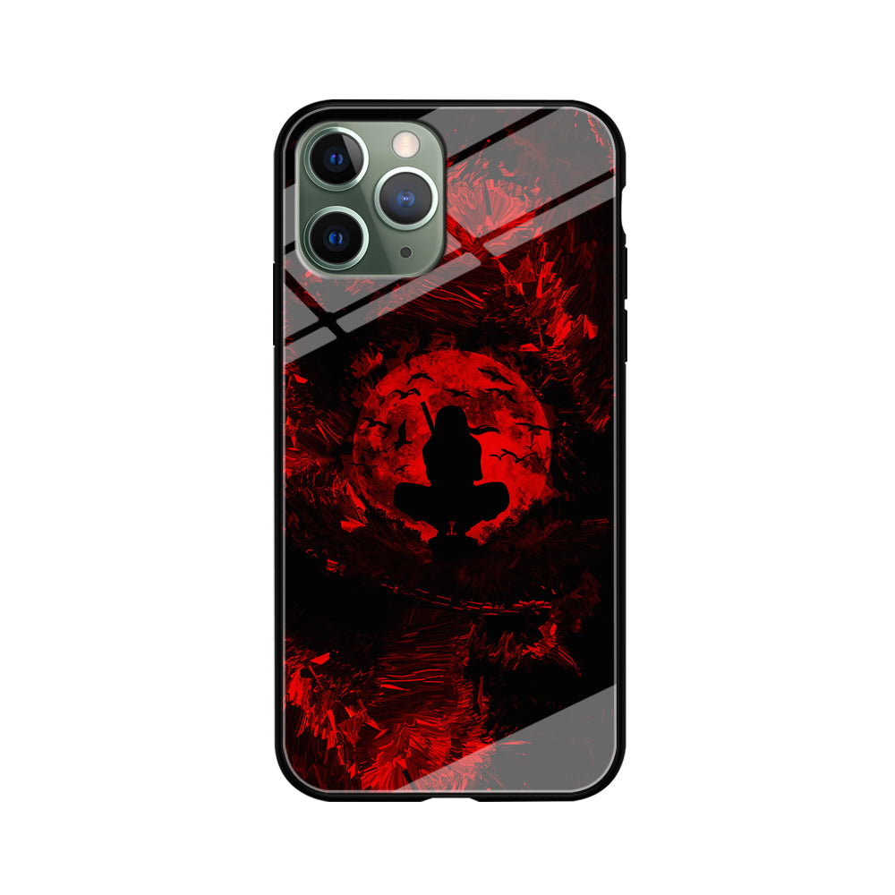 Uchiha Itachi Silhouette iPhone 11 Pro Case-Phone Case-Tempered Glass Case-Altracase