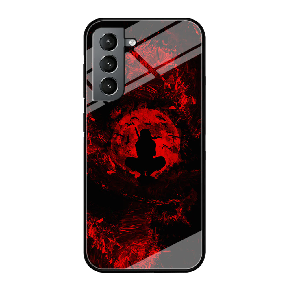 Uchiha Itachi Silhouette Samsung Galaxy S23 Case-Phone Case-Tempered Glass Case-Altracase