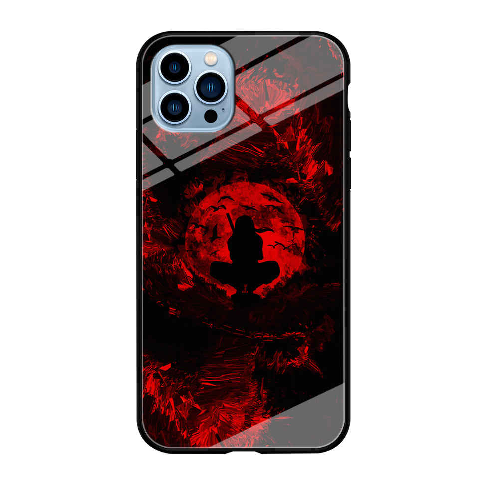 Uchiha Itachi Silhouette iPhone 12 Pro Max Case-Phone Case-Tempered Glass Case-Altracase