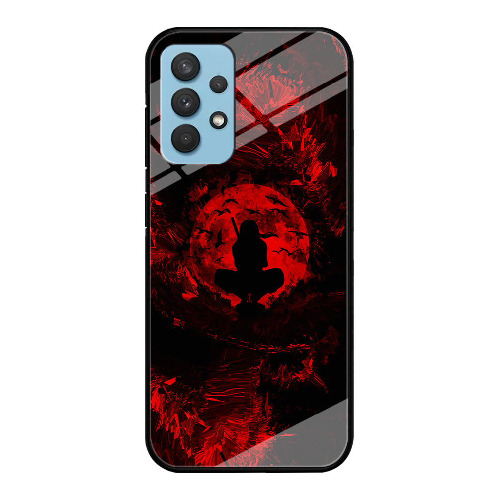 Uchiha Itachi Silhouette Samsung Galaxy A32 Case-Phone Case-Tempered Glass Case-Altracase