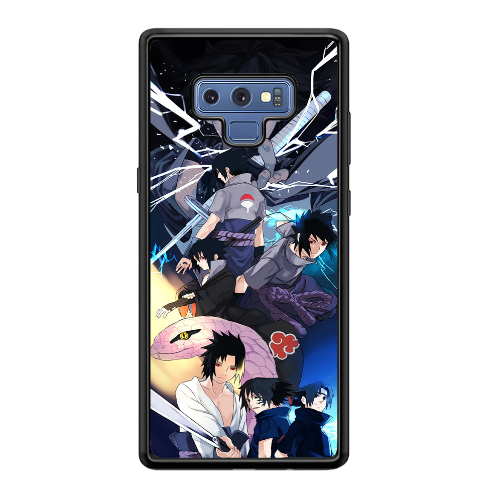Uchiha Sasuke Growth Samsung Galaxy Note 9 Case-Phone Case-Rubber Black (2D Case)-Altracase