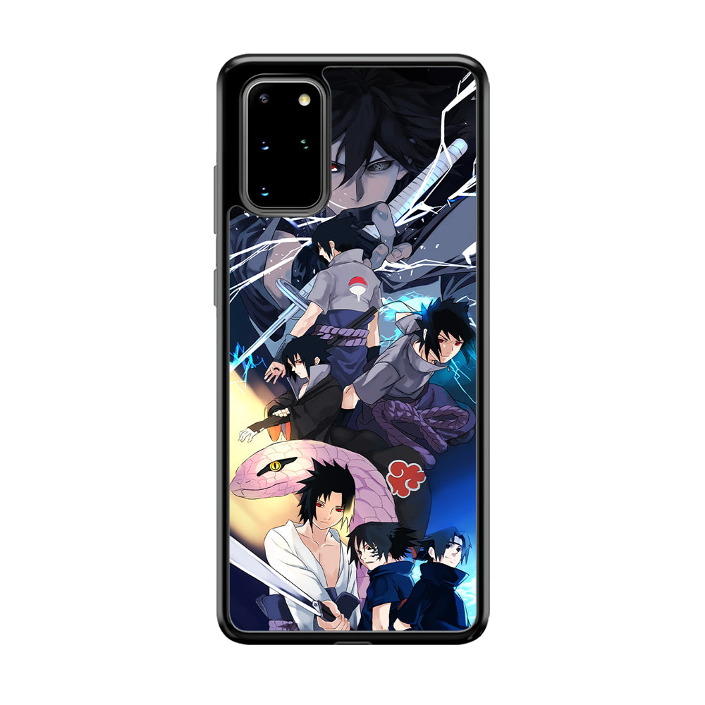 Uchiha Sasuke Growth Samsung Galaxy S20 Plus Case-Phone Case-Rubber Black (2D Case)-Altracase