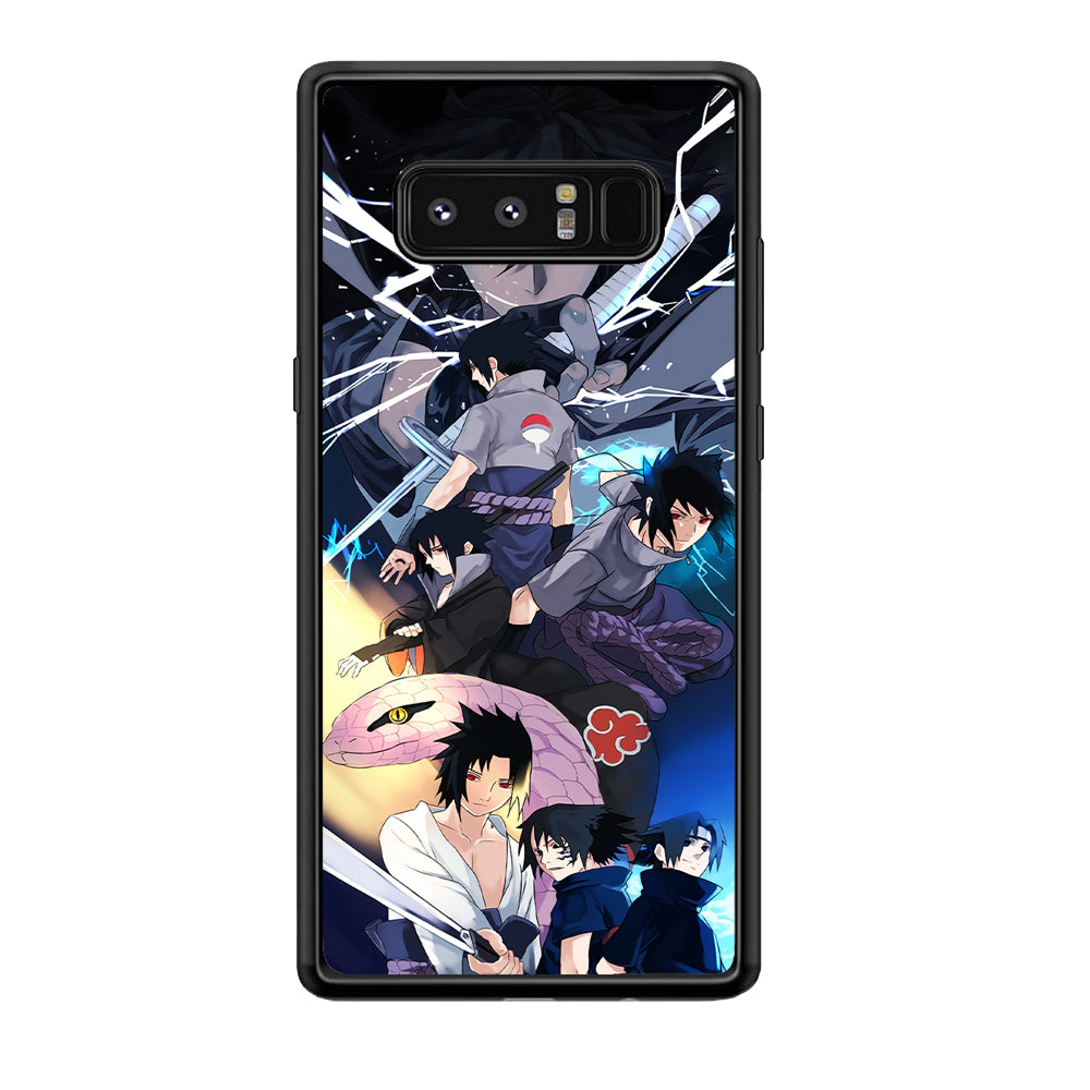 Uchiha Sasuke Growth Samsung Galaxy Note 8 Case-Phone Case-Tempered Glass Case-Altracase