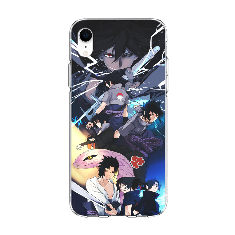 Uchiha Sasuke Growth iPhone XR Case-Phone Case-Clear Soft Case-Altracase