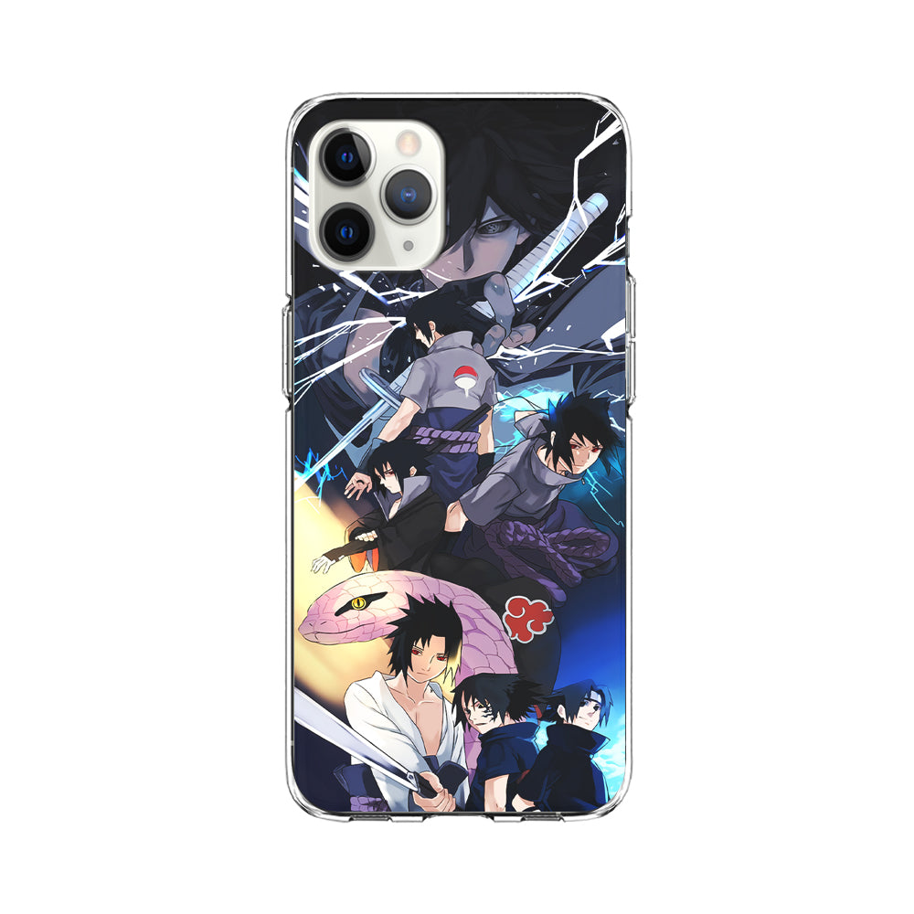 Uchiha Sasuke Growth iPhone 11 Pro Case-Phone Case-Clear Soft Case-Altracase