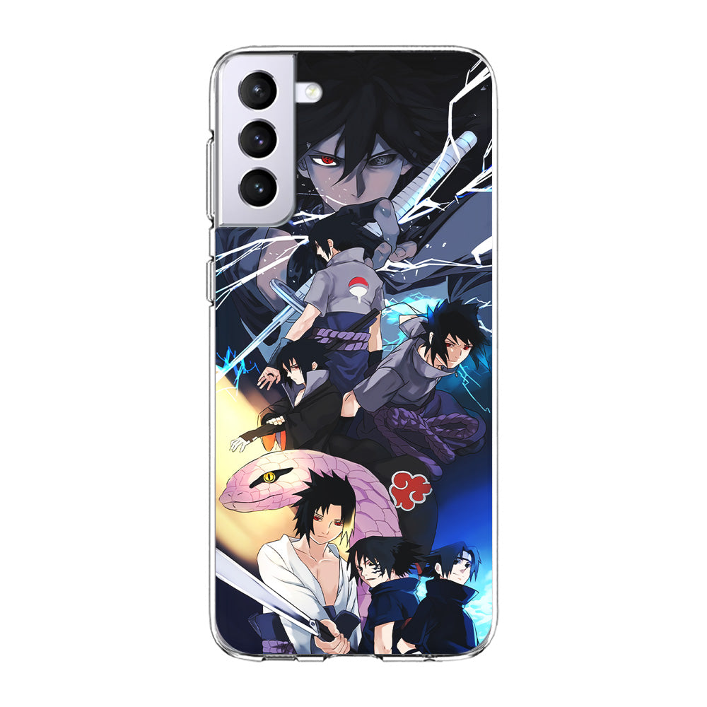Uchiha Sasuke Growth Samsung Galaxy S21 Plus Case-Phone Case-Clear Soft Case-Altracase