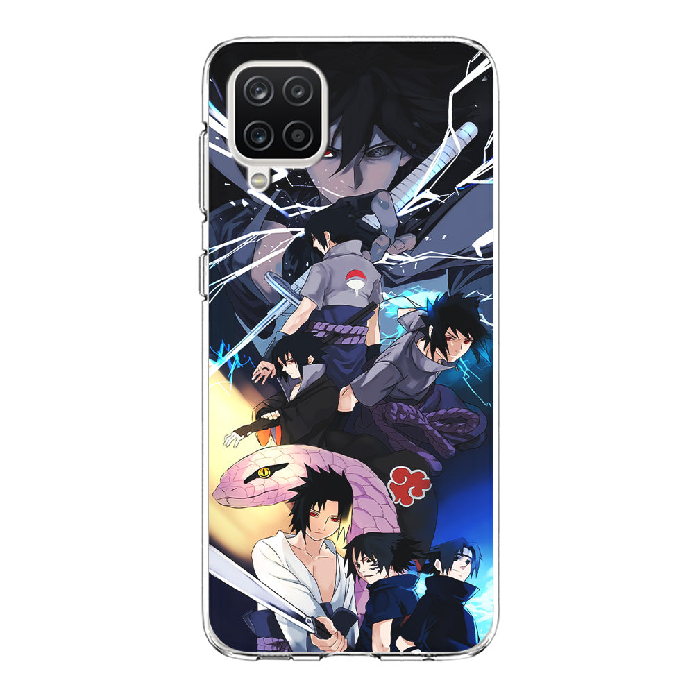 Uchiha Sasuke Growth Samsung Galaxy A12 Case-Phone Case-Clear Soft Case-Altracase