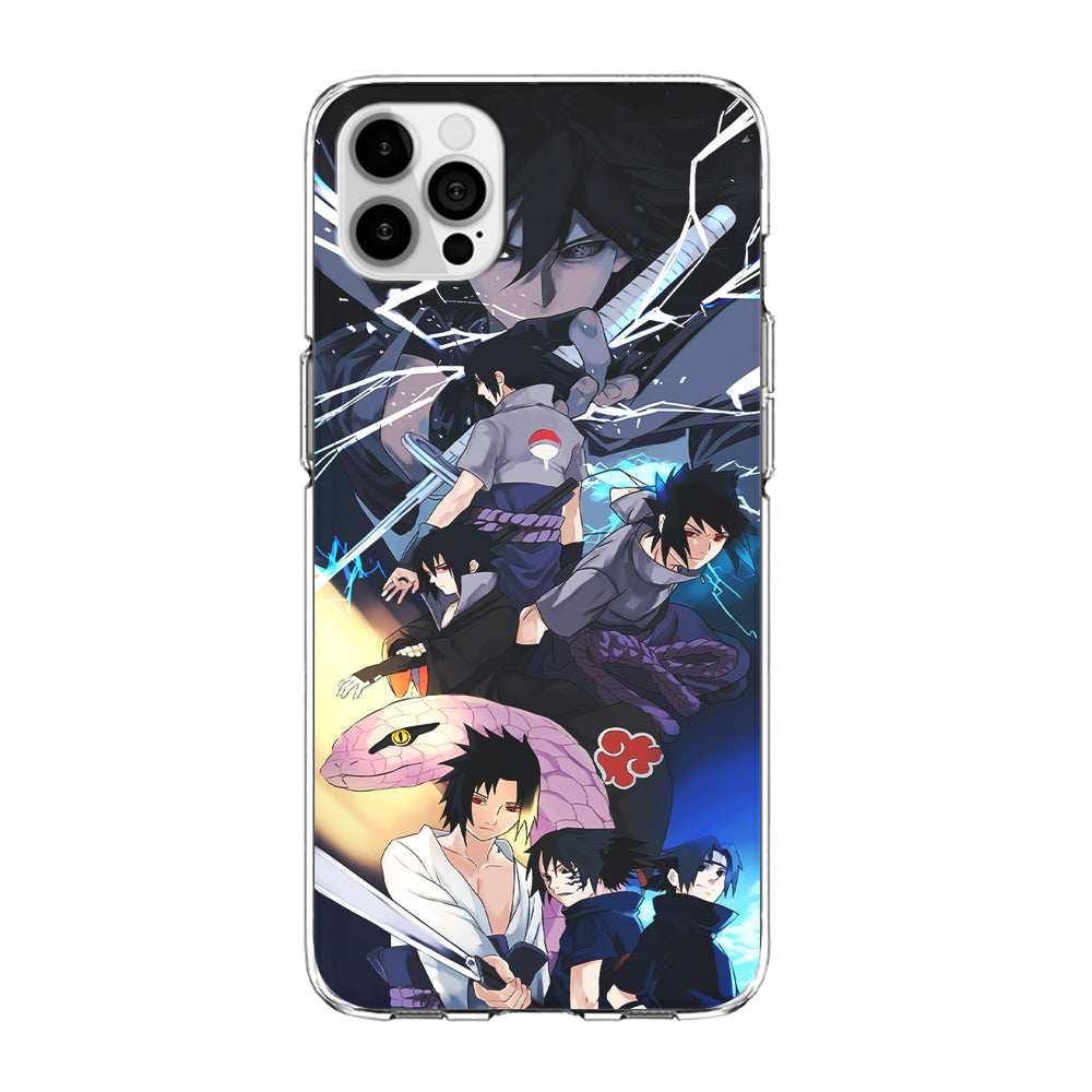 Uchiha Sasuke Growth iPhone 15 Pro Case-Phone Case-Clear Soft Case-Altracase