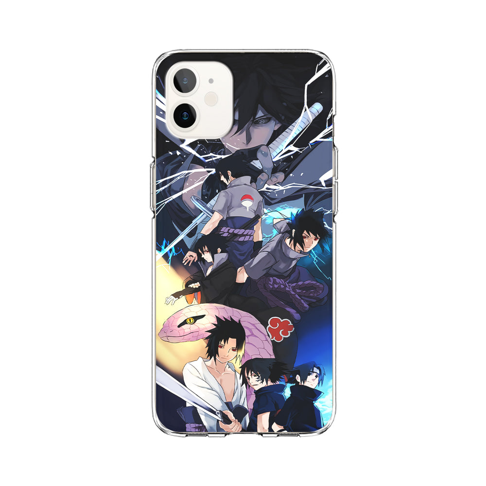 Uchiha Sasuke Growth iPhone 12 Mini Case-Phone Case-Clear Soft Case-Altracase