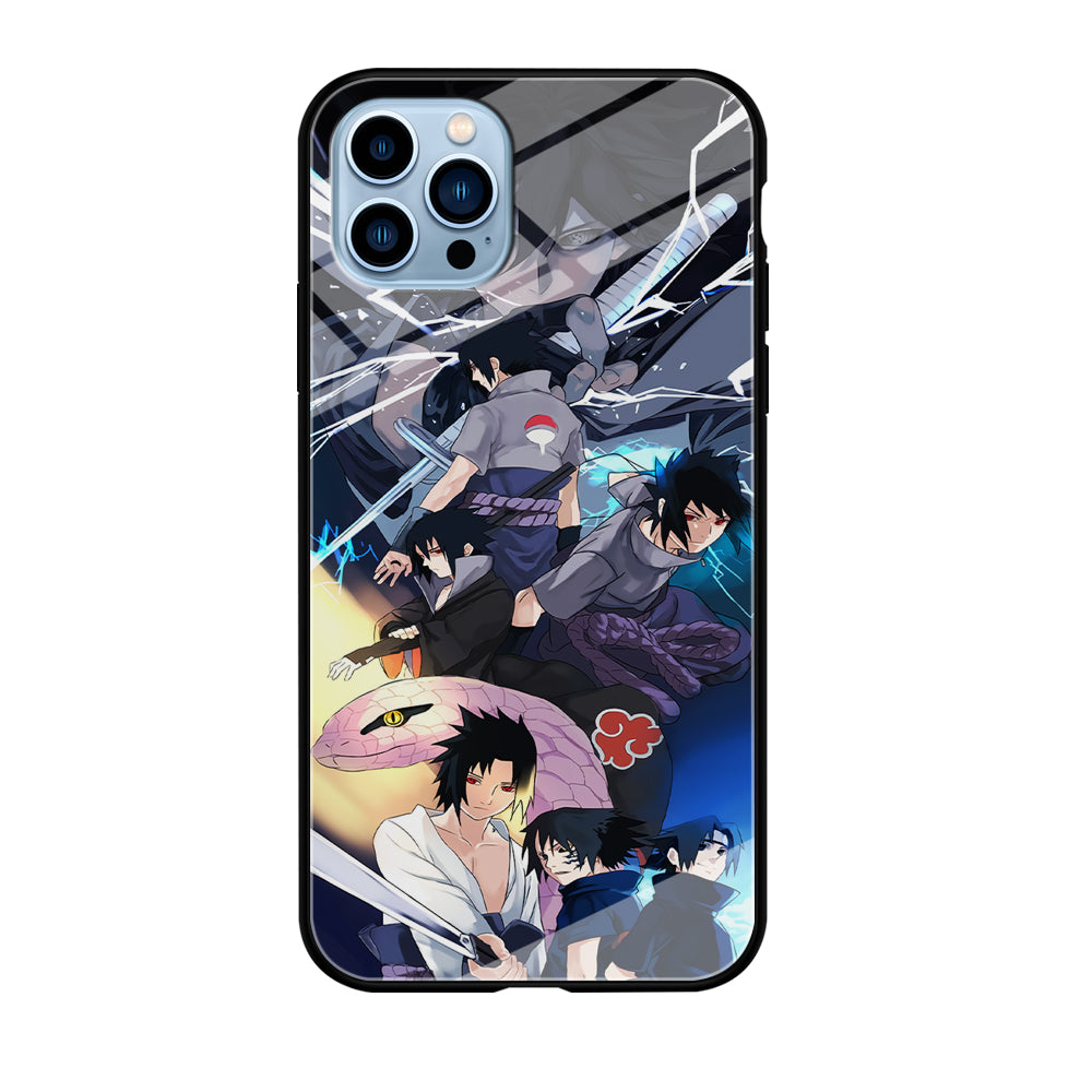 Uchiha Sasuke Growth iPhone 12 Pro Max Case-Phone Case-Tempered Glass Case-Altracase