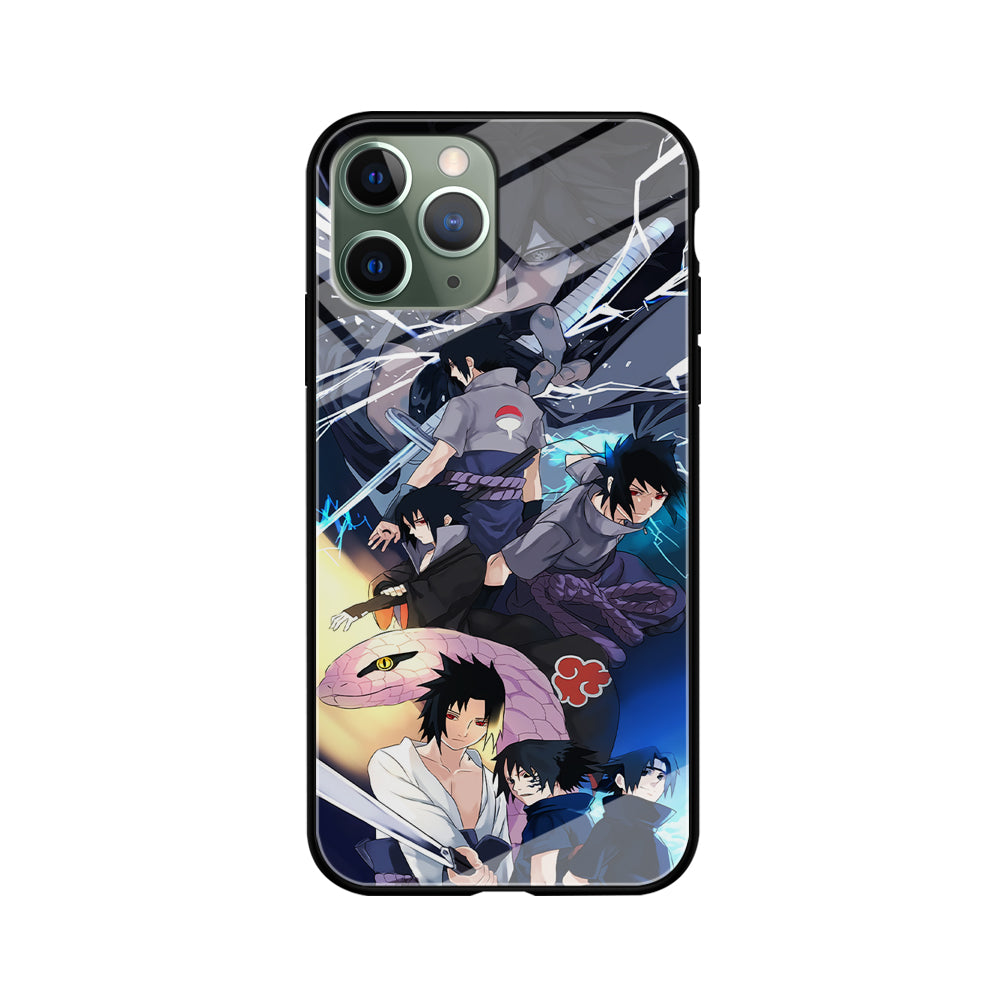 Uchiha Sasuke Growth iPhone 11 Pro Max Case-Phone Case-Tempered Glass Case-Altracase