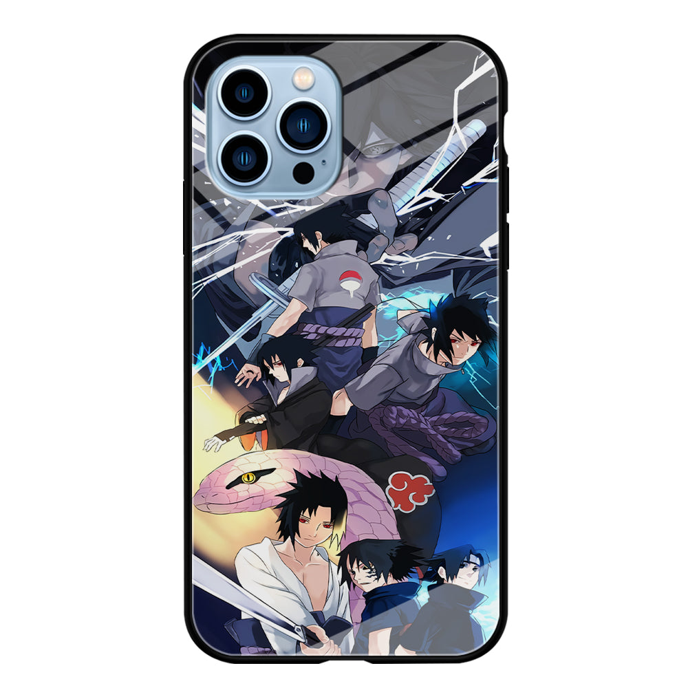 Uchiha Sasuke Growth iPhone 15 Pro Max Case-Phone Case-Tempered Glass Case-Altracase