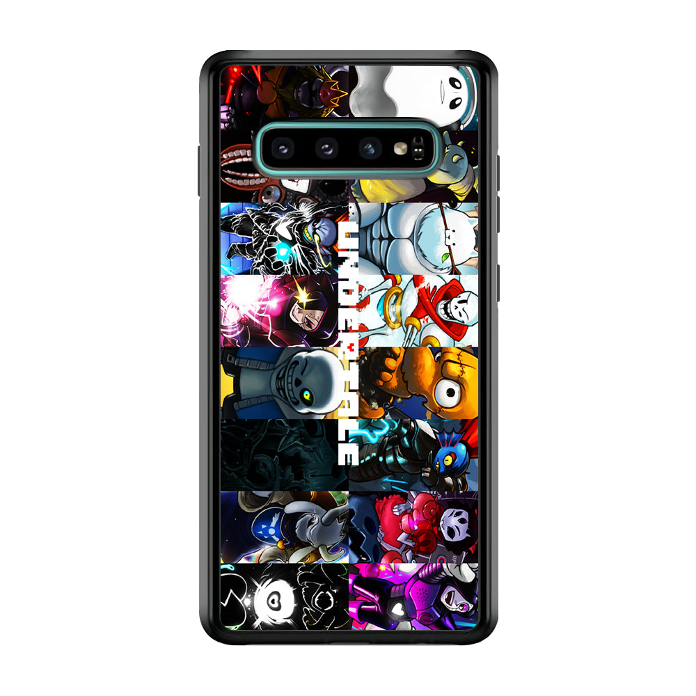 Undertale Collage Art Samsung Galaxy S10 Case-Phone Case-Rubber Black (2D Case)-Altracase