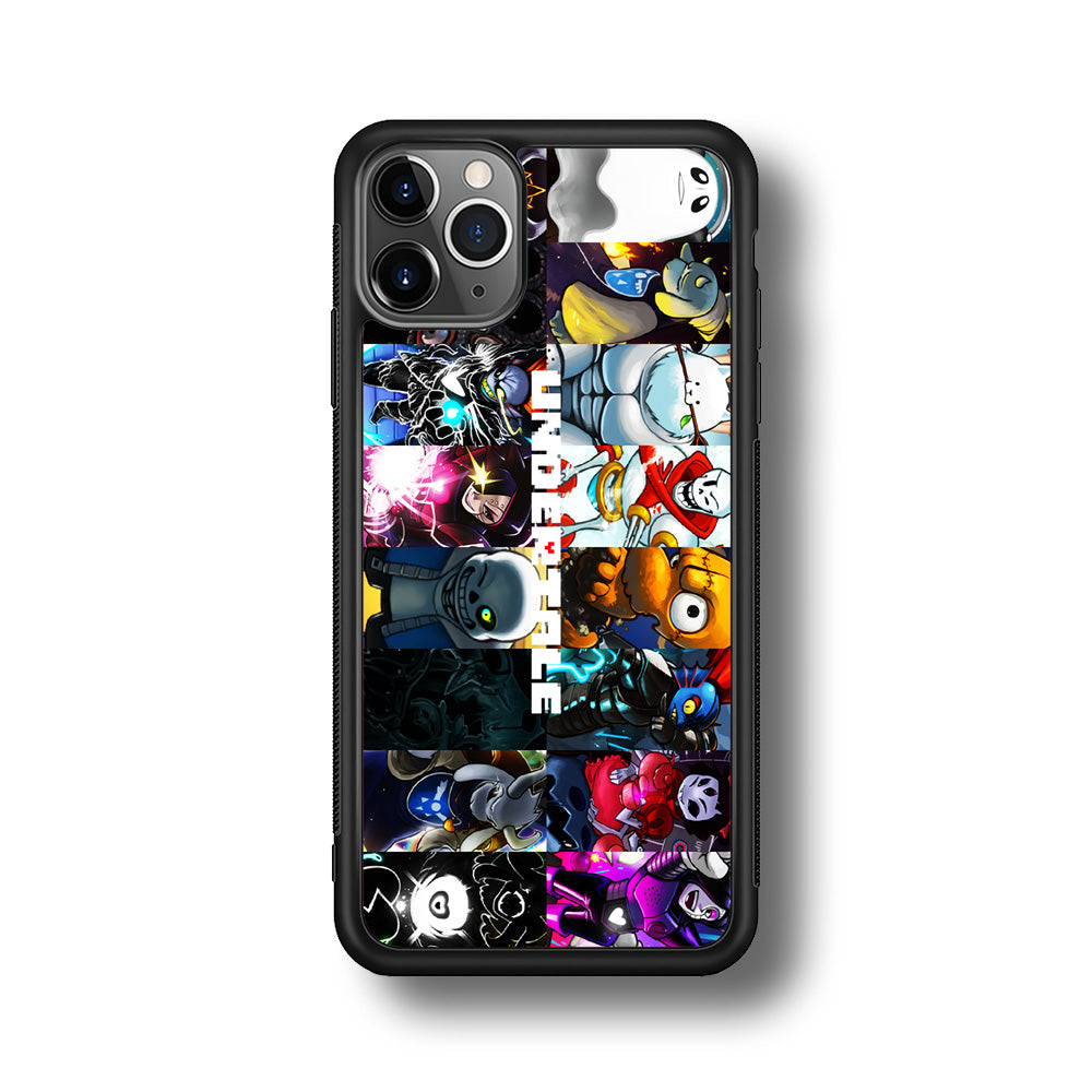 Undertale Collage Art iPhone 11 Pro Max Case-Phone Case-Rubber Black (2D Case)-Altracase