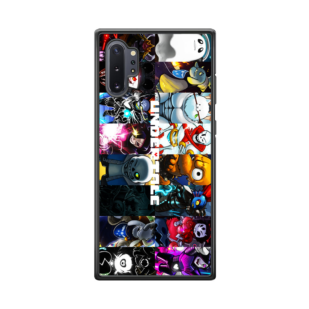 Undertale Collage Art Samsung Galaxy Note 10 Plus Case-Phone Case-Rubber Black (2D Case)-Altracase