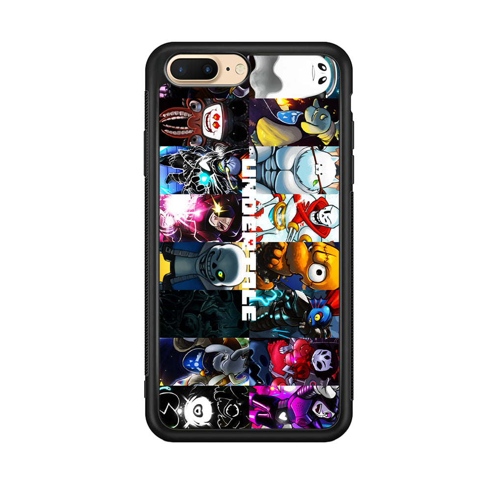 Undertale Collage Art iPhone 8 Plus Case-Phone Case-Rubber Black (2D Case)-Altracase