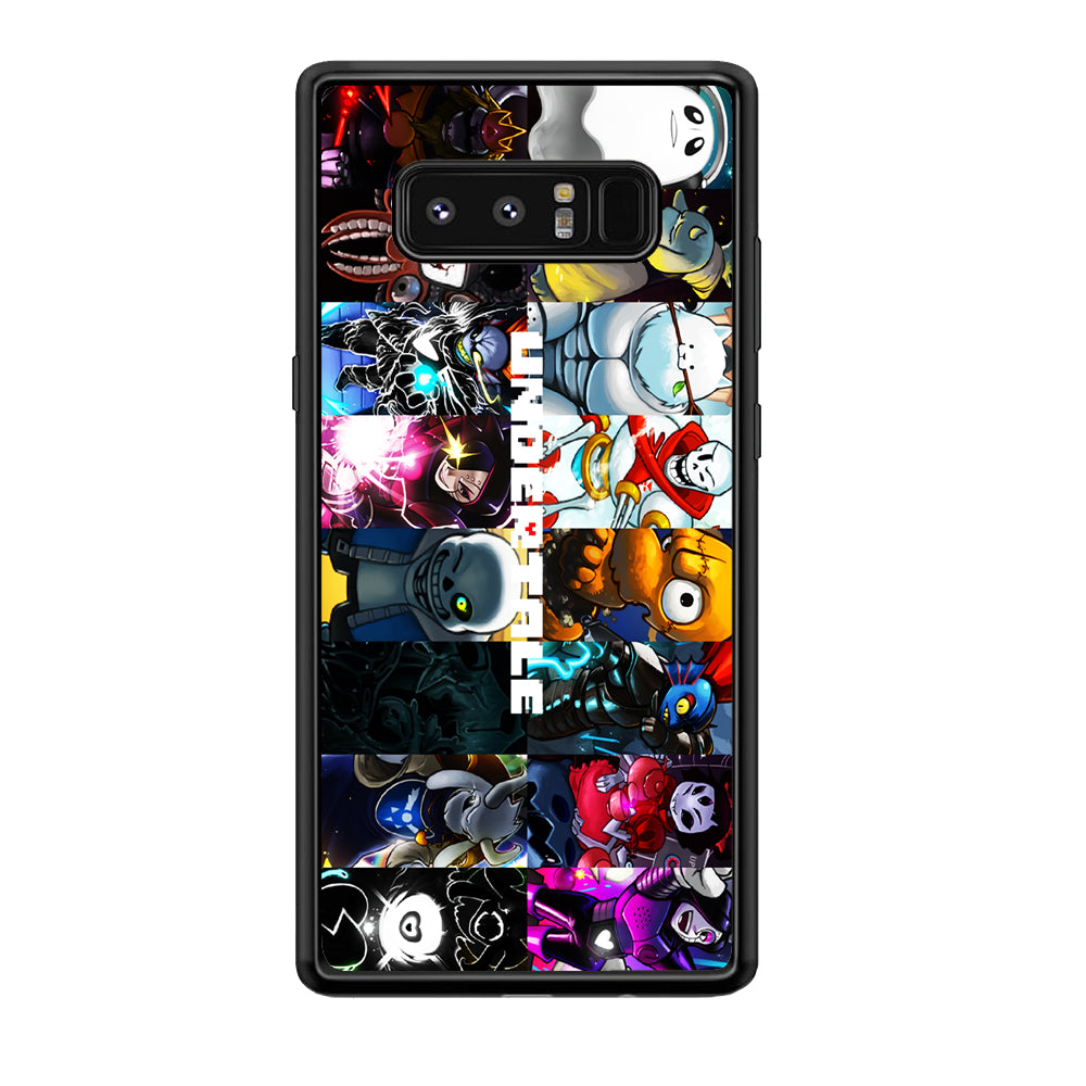 Undertale Collage Art Samsung Galaxy Note 8 Case-Phone Case-Rubber Black (2D Case)-Altracase